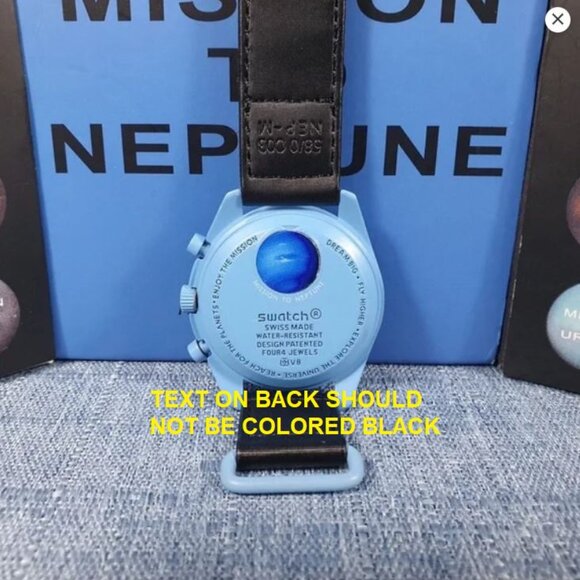 COPY - Swatch Omega Moonswatch Mission to Neptune the Moon Mercury Watch etc - Picture 2 of 14